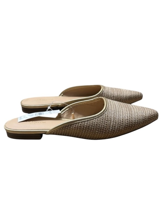 Ann Taylor Factory Shoes - ANN TAYLOR FACTORY NWT Woven Pointy Toe Mules in Tan / Gold Size 7.5